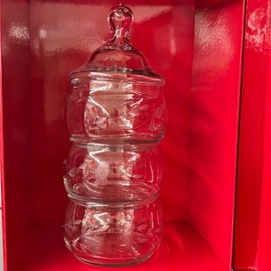 Princess House Stackset (4Piece) Candy Dish with Lid